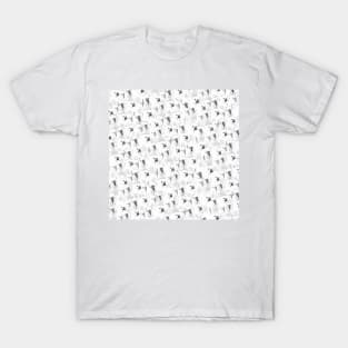 Pencil Drawing Cockatoo Parrot Pattern T-Shirt